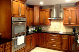 Glazed RTA Maple Kitchen Cabinets in Minnesota, USA