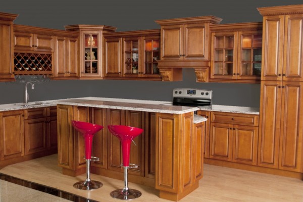 Glazed Rta Maple Kitchen Cabinets In Minnesota Usa