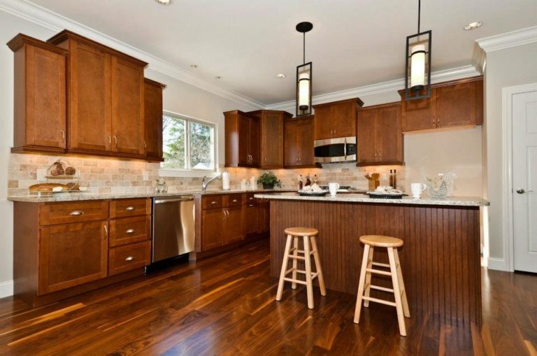 Budget Ideas to Spruce Up the Kitchen with Walnut Kitchen Cabinets and