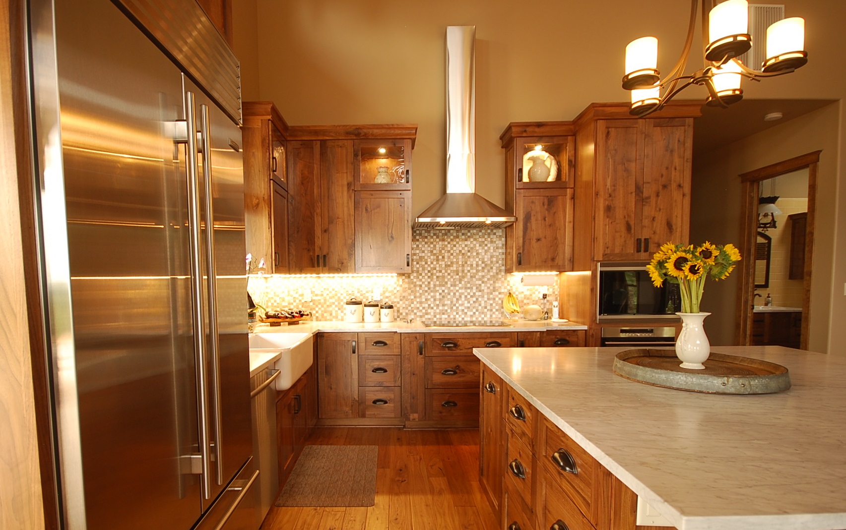 Stunning Kitchen Cabinets Design  Walnut kitchen cabinets, Walnut kitchen, Kitchen  cabinets